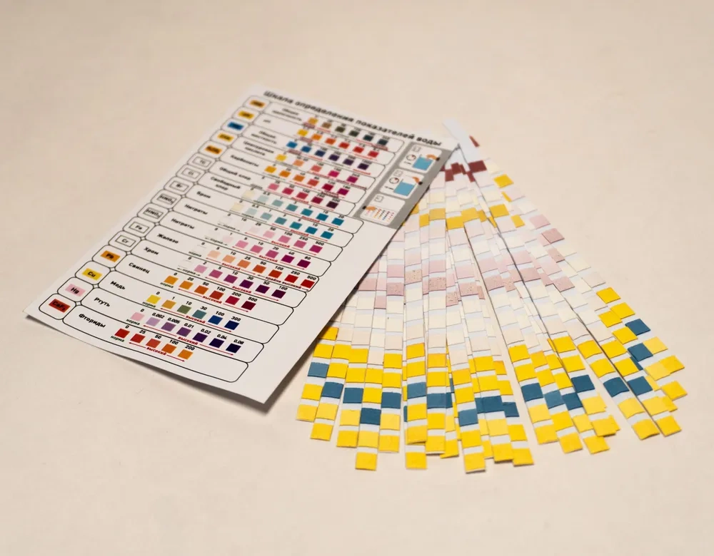 Тест воды по 16 параметрам 50 шт
